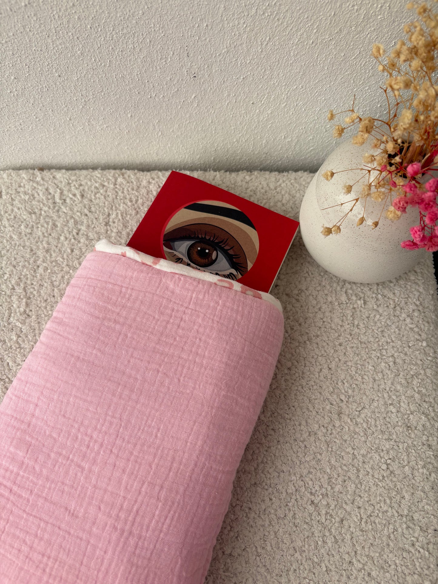 Grande housse livre pink romance