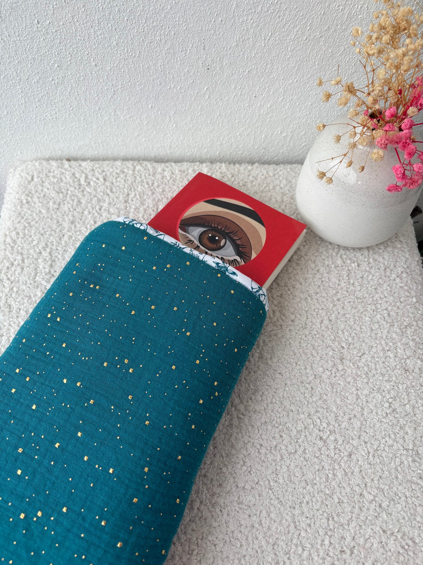 Grande housse livre bohème