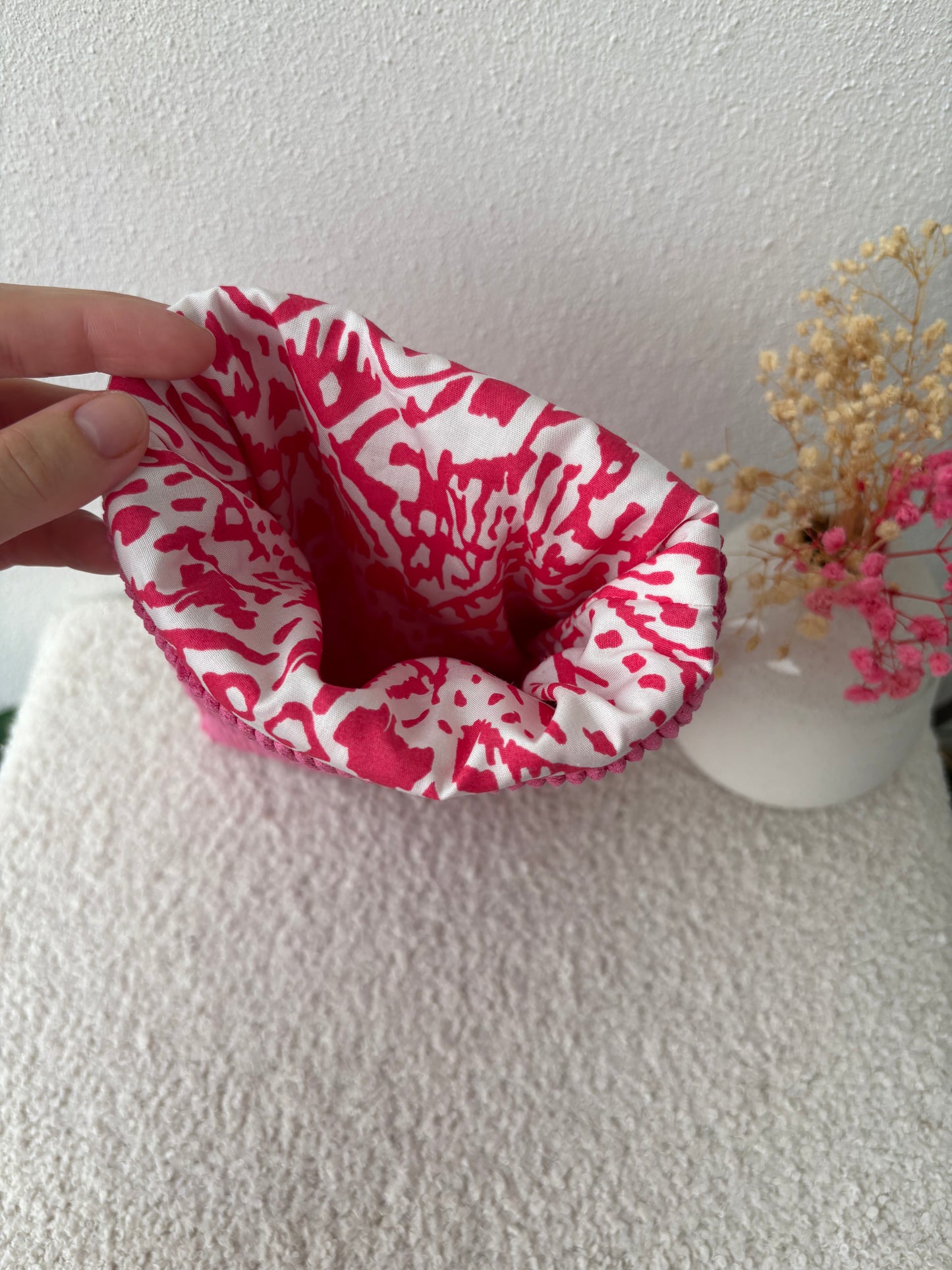 Grande housse livre framboise