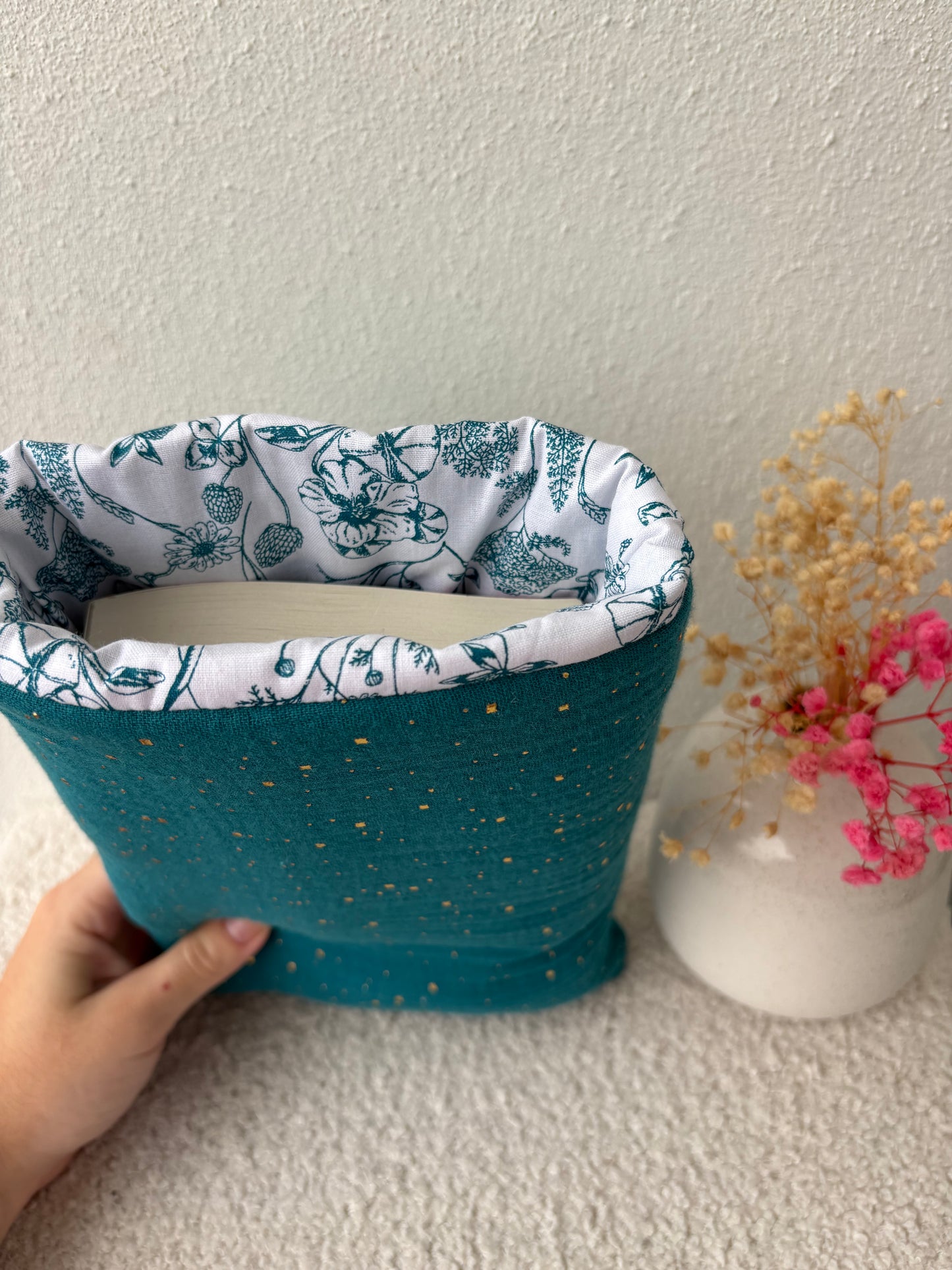 Grande housse livre bohème