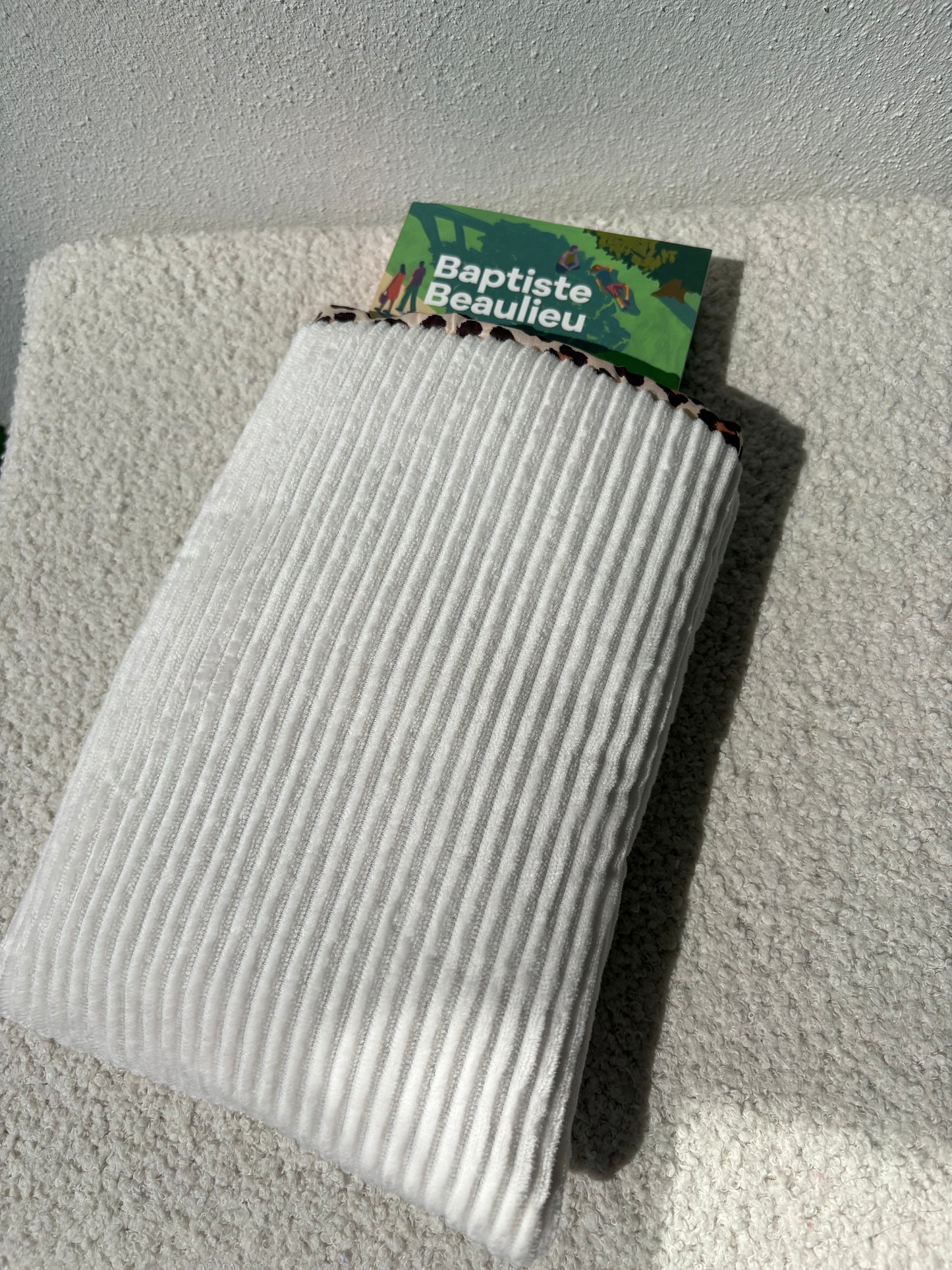 Housse livre léopard